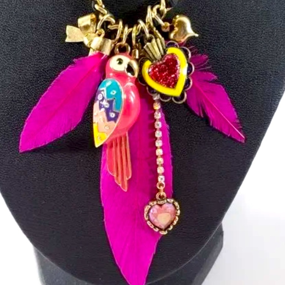 Betsy Johnson Parrot Necklace